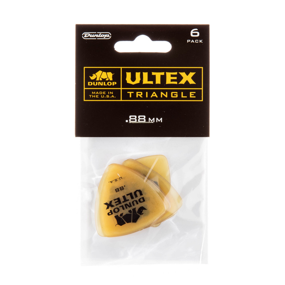 Медиаторы "Ultex Triangle" 6шт, толщина 0,88мм, треугольные, Dunlop #1