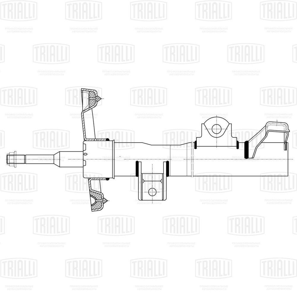 Амортизатор (стойка) передний для автомобиля Mercedes C (00 ) (W203)  TRIALLI AG 15058 - купить по доступным ценам в интернет-магазине OZON  (733593069)