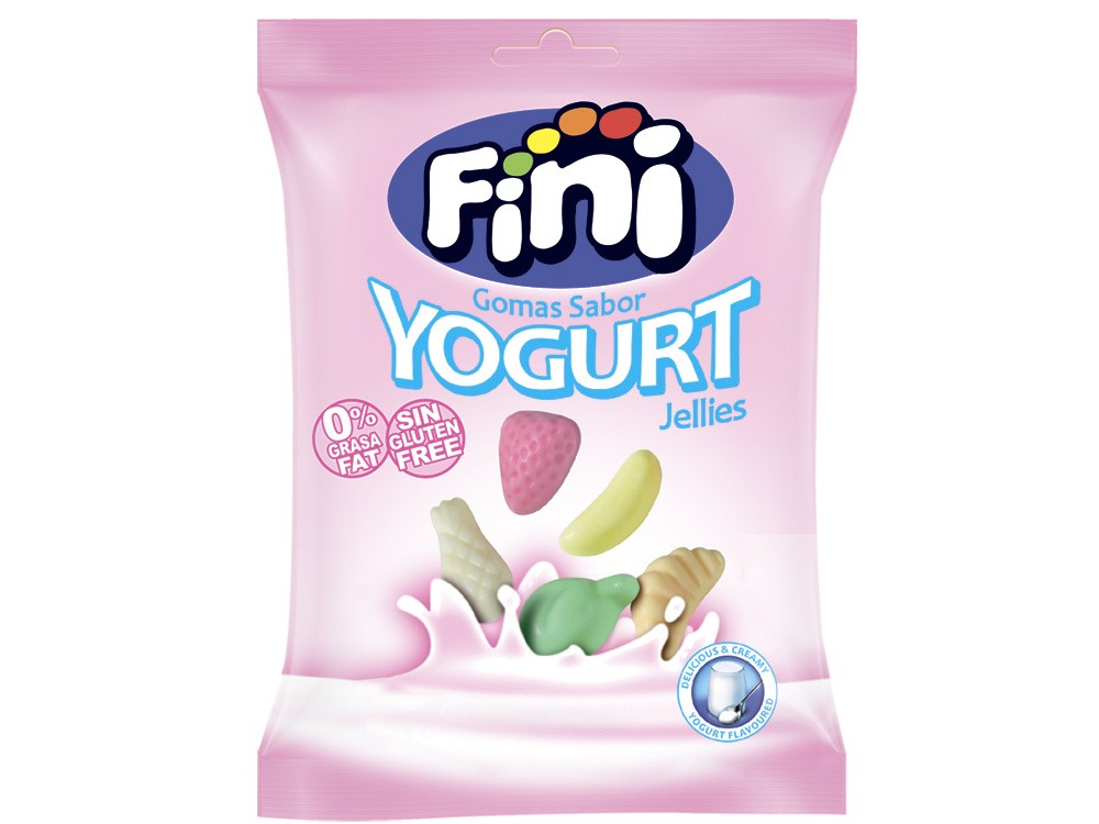 Жевательный мармелад "Йогурт фрукты" 90 гр FINI Испания #1