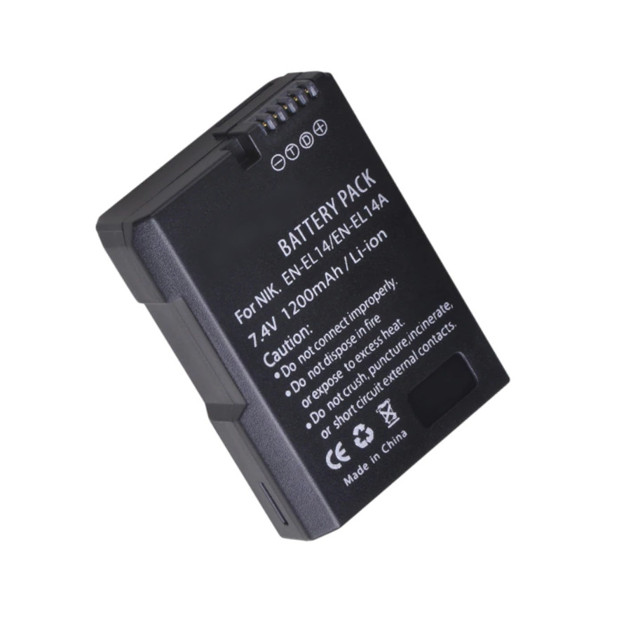 Аккумулятор ABC (1200mAh) EN-EL14/14A для камеры Nikon D3100 D3200 D3300 D3400 D3500 D5100 D5200 D5300 #1