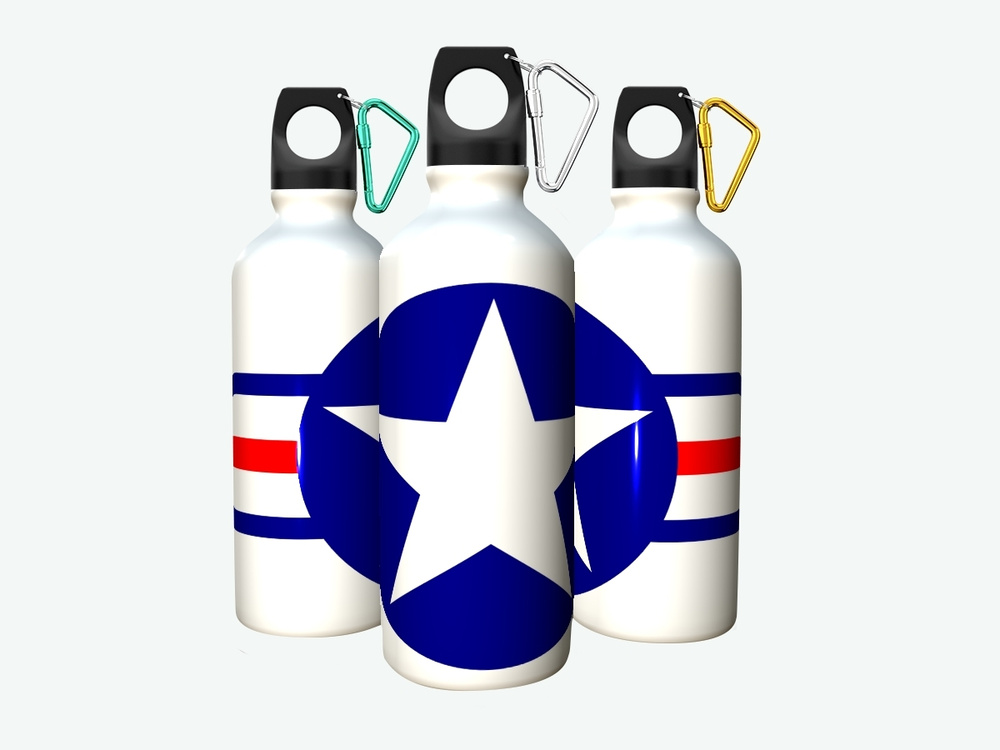 Декор бутылок - военные