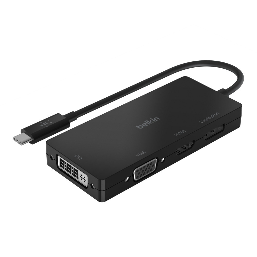 Адаптер Belkin USB-C Video Adapter, черный (AVC003btBK) - купить с  доставкой по выгодным ценам в интернет-магазине OZON (507246412)