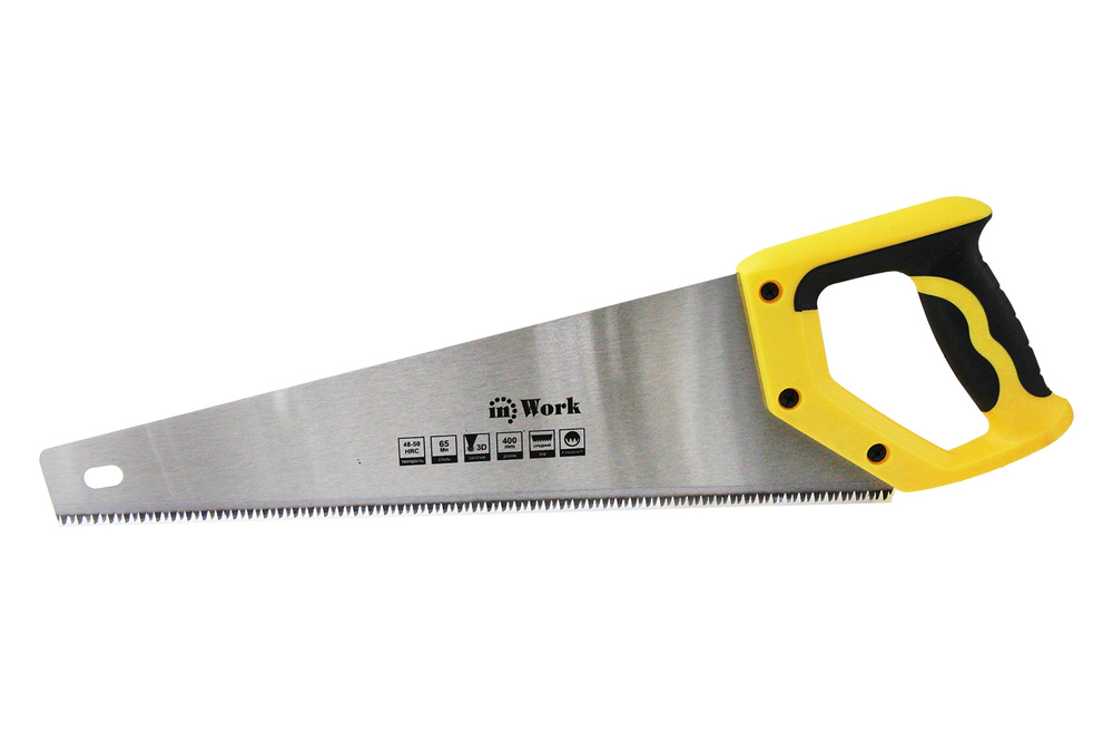 Ножовка по дереву 400 мм InWork сталь 65 Mn (7 зубьев на дюйм) МАСТЕР  #1