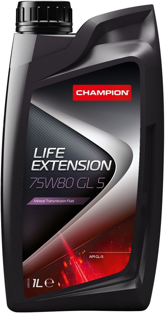 Масло трансмиссионное CHAMPION LIFE EXTENSION 75W80 GL5, 1 л - купить ...
