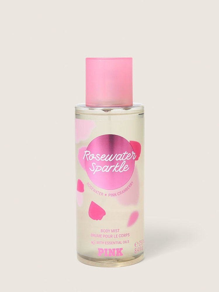 Victoria's Secret PINK спрей для тела Rosewater Sparkle Fragrance Body Mist