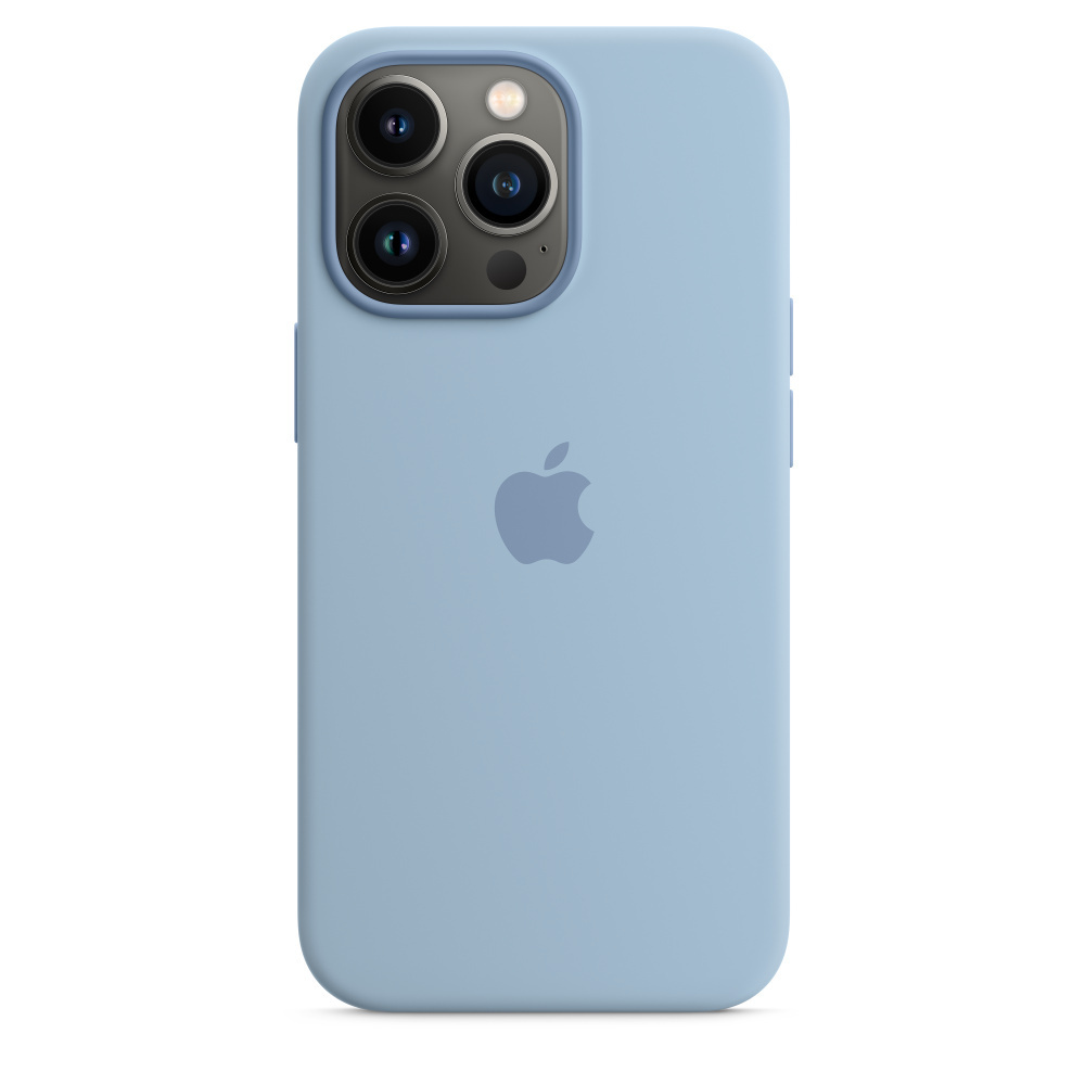 Силиконовый Чехол для iPhone 13 Pro Max, Blue Fog /Голубой/Клип-кейс С  Мягкой Подкладкой /Silicone Case На Айфон/С Бархатистым Покрытием  Внутри/Кейс /Накладка - купить с доставкой по выгодным ценам в  интернет-магазине OZON (661837666)