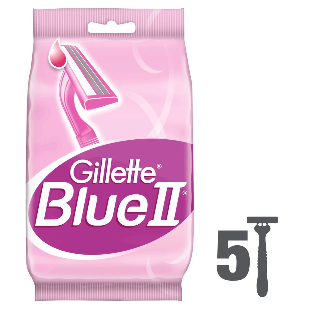 Одноразовая женская бритва Gillette Blue 2, 5 шт. #1