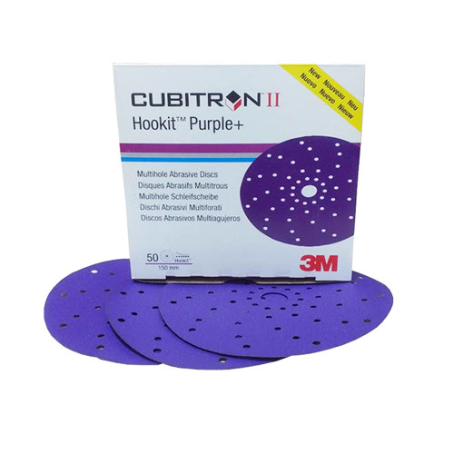 3М Круг абразивный Purple Cubitron Hookit 737U, 150 мм, Р400+(50шт) #1