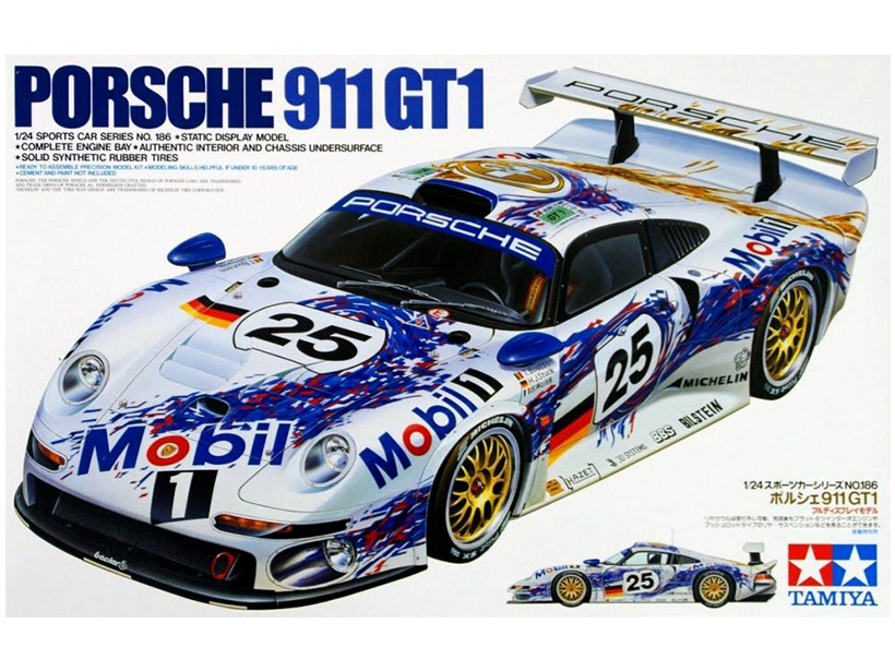 24186 Tamiya сборная модель Porsche 911 GT1  (1:24) #1