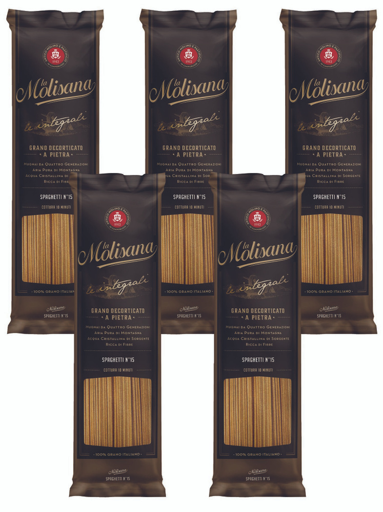 Макаронные изделия La Molisana спагетти цельнозерновые Spaghetti Integrali 500 гр. - 5 шт.  #1