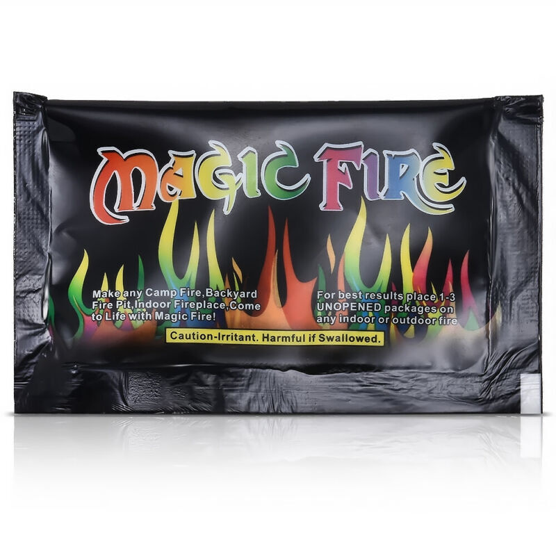 Красящий порошок Magic Fire Flame зеленый 25 гр., набор для костра, магический огонь для кемпинга на #1