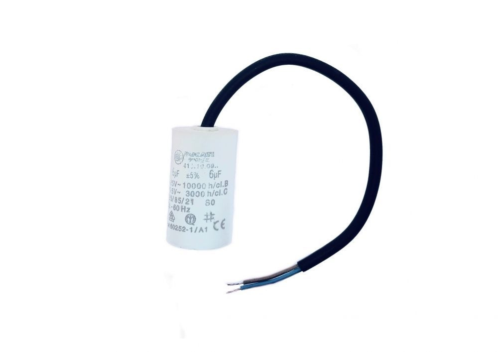 Конденсатор пусковой Ducati Energia 416.10.0910 (6 мкФ 475В гибкие ...