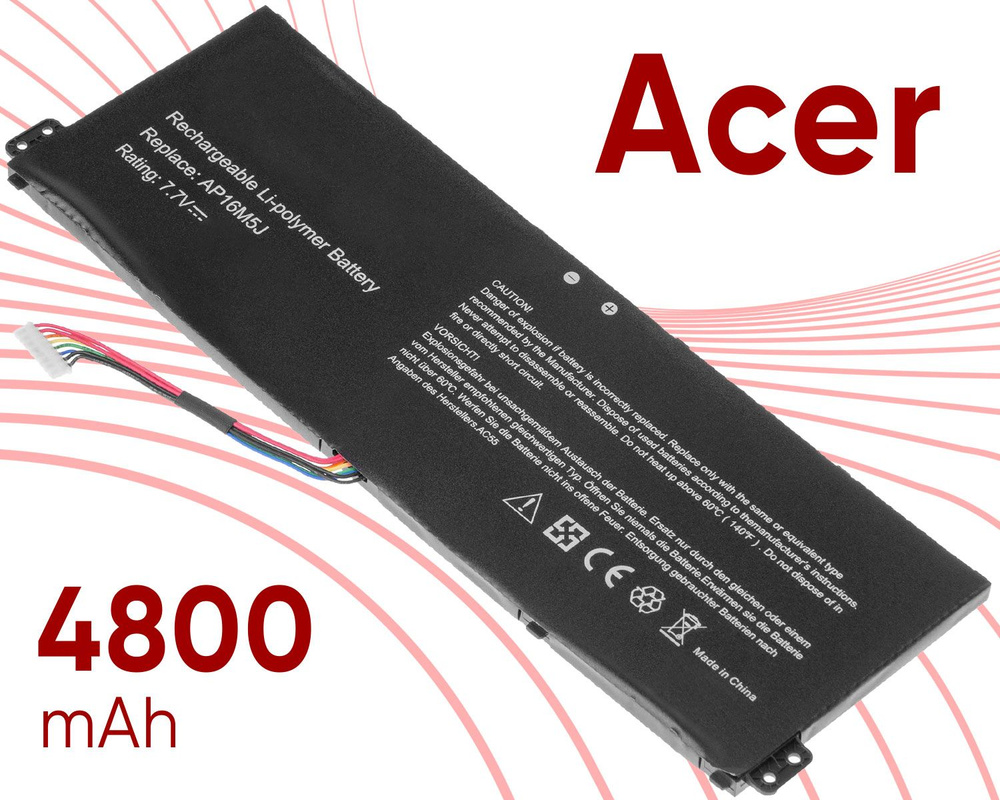 Аккумулятор Acer Aspire AP16M5J для Aspire 3 A315-56 Aspire A315-21 Aspire 3 A315-42 Aspire 3 A315-21 #1