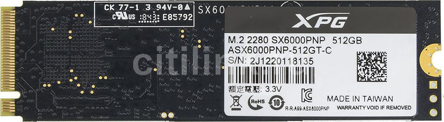 ADATA 512 ГБ Внутренний SSD-диск XPG SX6000 Pro (ASX6000PNP-512GT-C) (ASX6000PNP-512GT-C)  #1