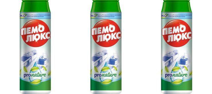 Пемолюкс Чистящий порошок ProNature, 480 гр, 3 шт/ #1