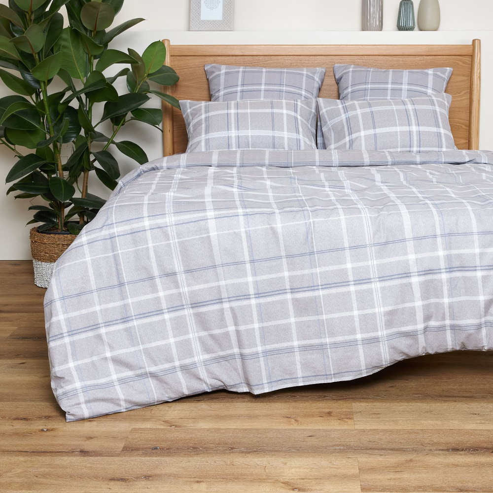 Комплект постельного белья Cozy Home Клетка , наволочки 50x70 - купить повыгодной цене в интернет-магазине OZON (695462376)