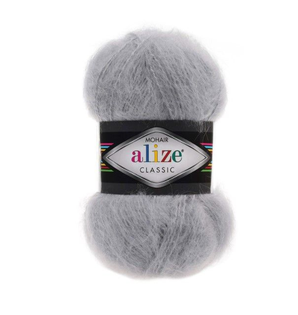 Пряжа Alize Mohair Classic NEW Ализе Мохер Классик 1 упак.*5мот*100г ...