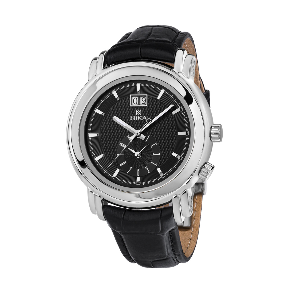 НИКА, Часы наручные мужские кварцевые серебряные 1883.0.9.55A.B ...