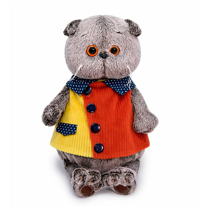 Мягкая игрушка Кот Басик в вельветовом жилете Ks25-198 - купить с ...
