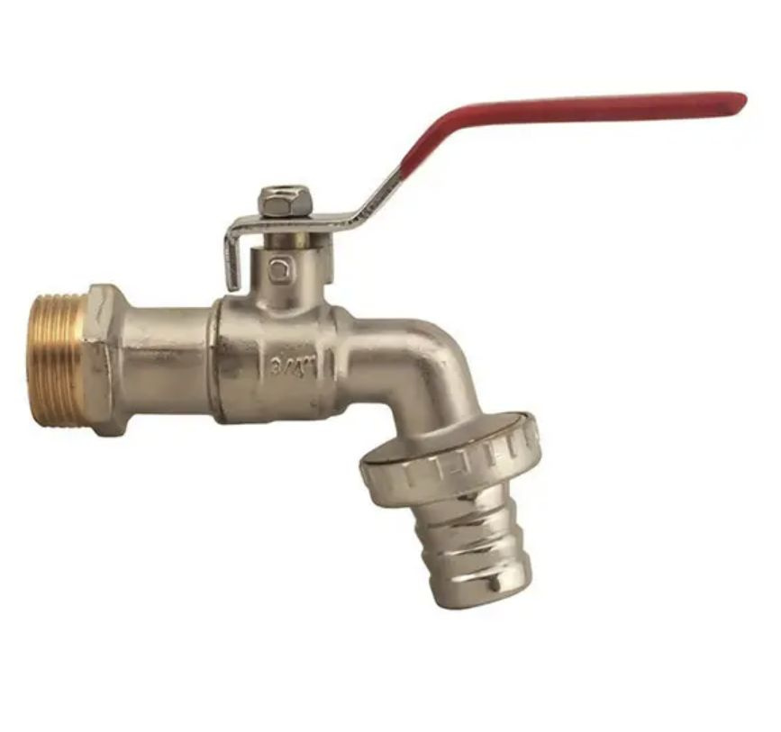 Кран шаровой водоразборный со штуцером 3/4" ручка WaterPro - купить по ...