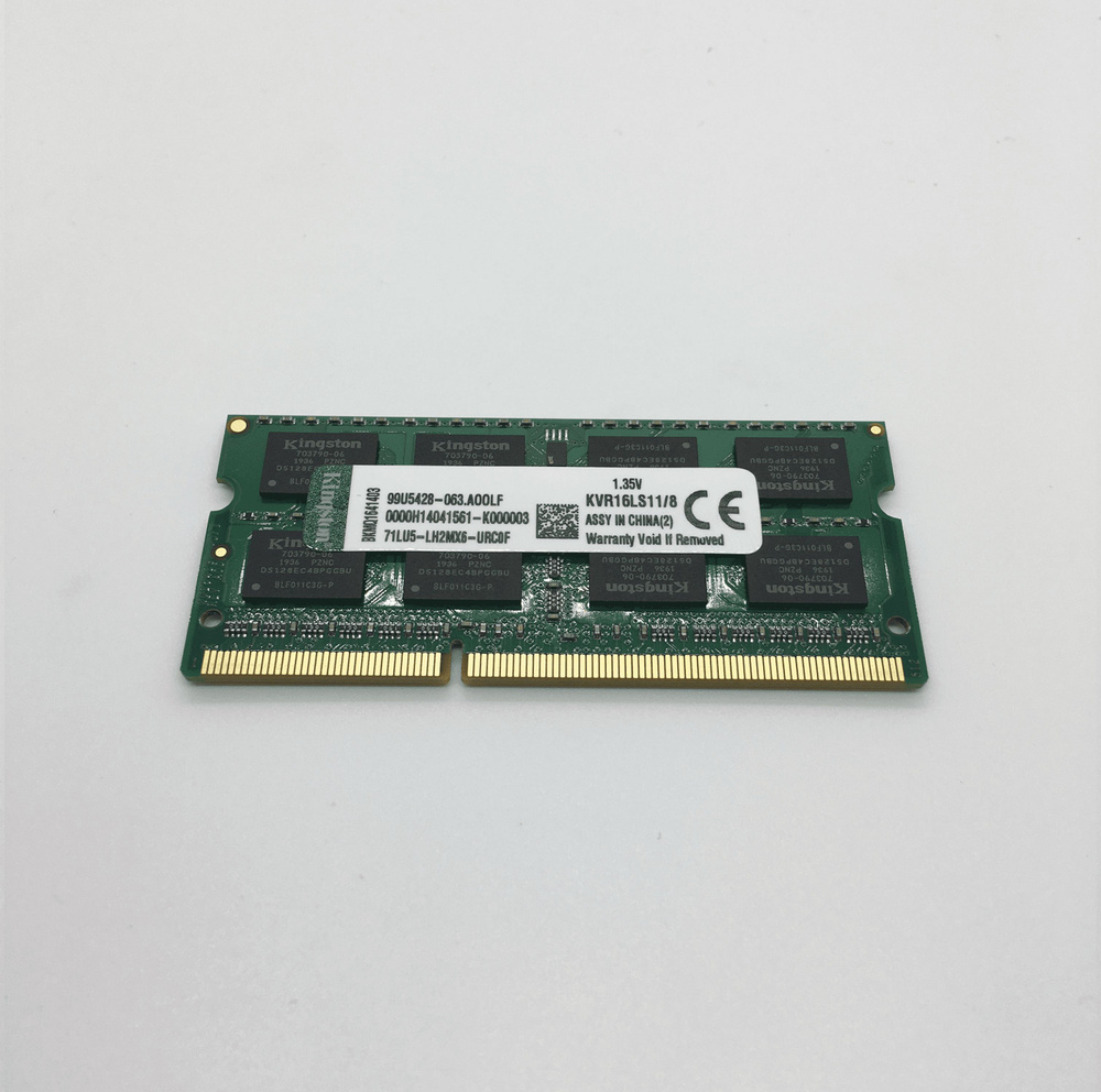 Модуль оперативной памяти Kingston DDR3L 8 ГБ 1600 MHz SO-DIMM PC3L-12800s  1x8 ГБ (KVR16LS11/8G) - купить по выгодной цене в интернет-магазине OZON  (618164341)