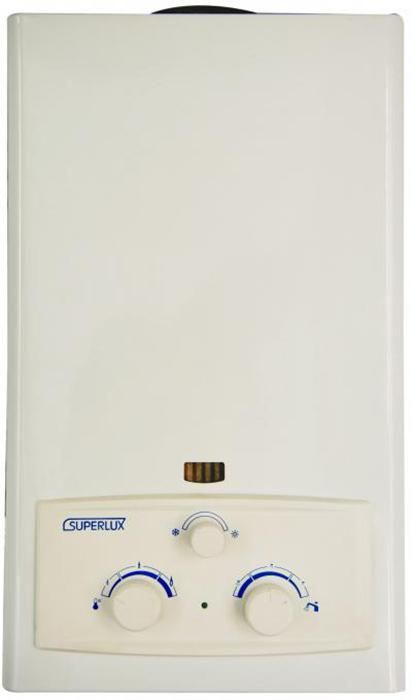 Проточный газовый водонагреватель SUPERLUX 10L CF NG белый #1