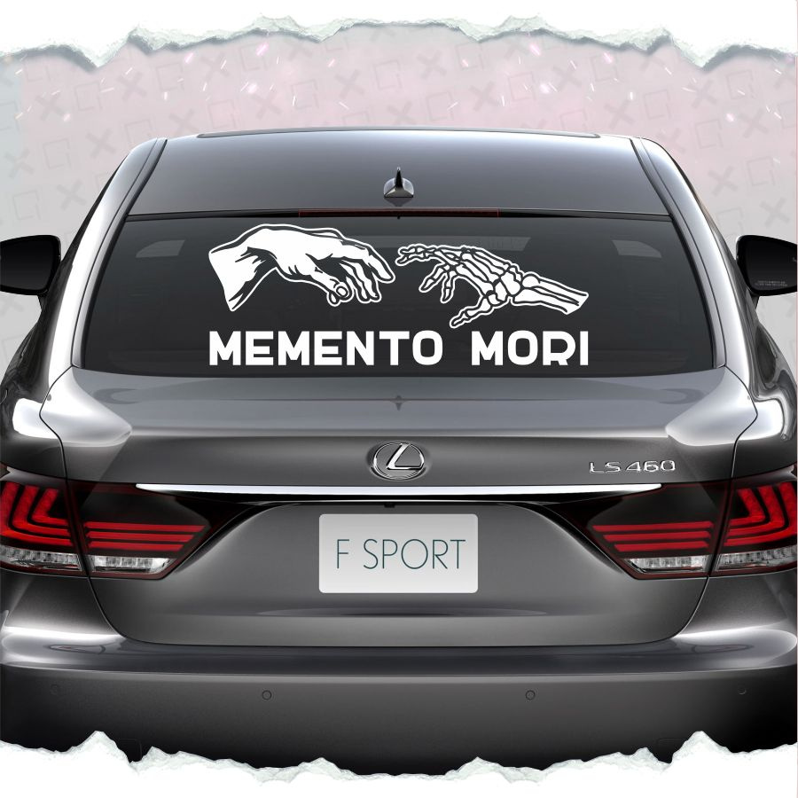 Наклейка на авто надпись Memento Mori - купить по выгодным ценам в ...