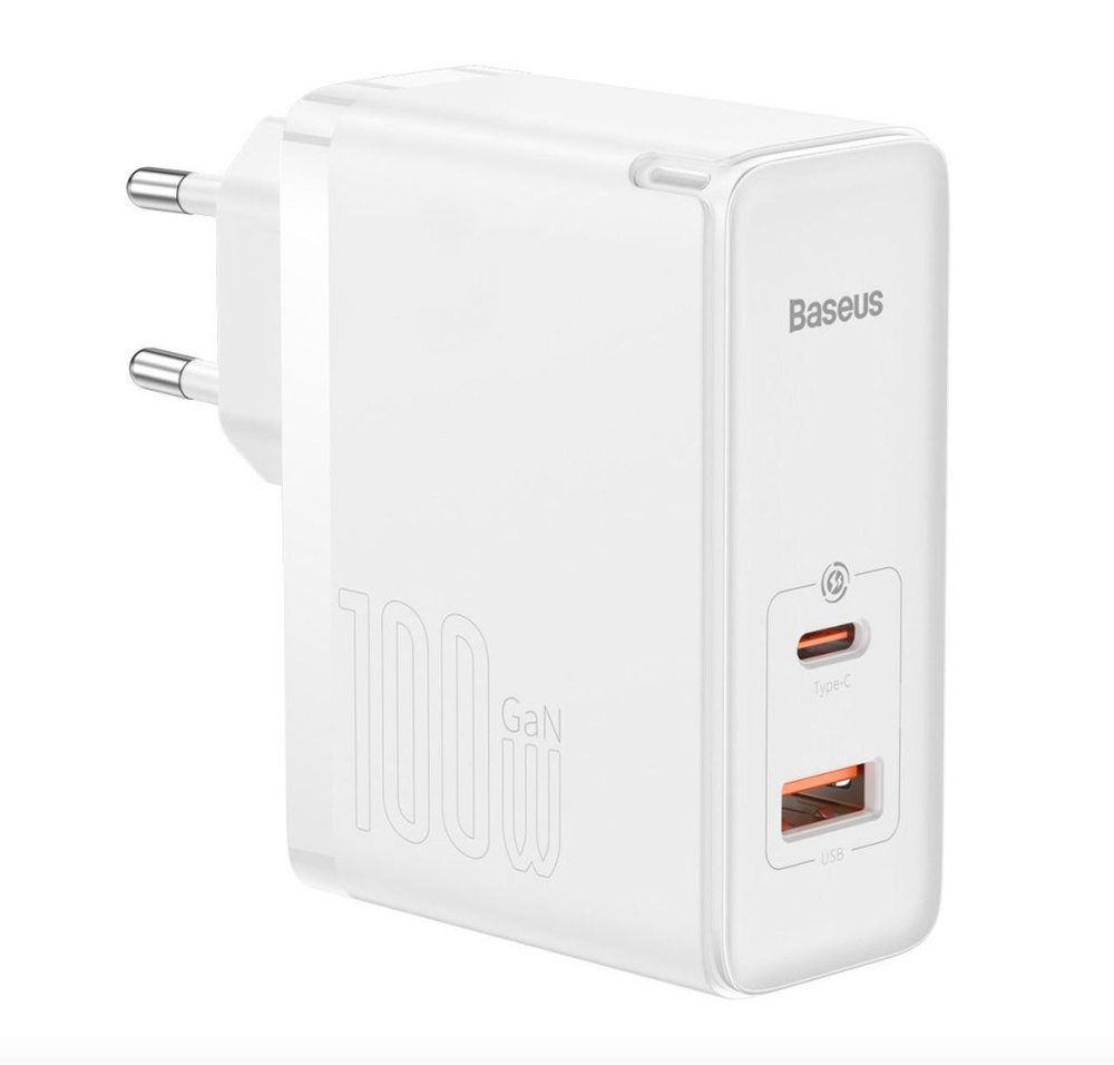 Сетевое зарядное устройство Baseus GaN5 Pro Fast Charger C+U 100W EU - белый  #1