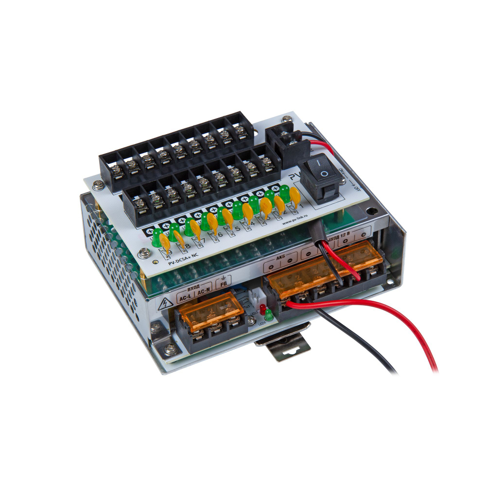 Блок бесперебойного питания (ИБП 12 В) DC 12 В, 5 А, 9 выходов, PV-Link ...