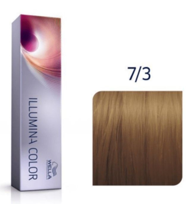 Wella Professionals Illumina Color Профессиональная стойкая крем-краска для волос 7/3 блонд золотистый, #1