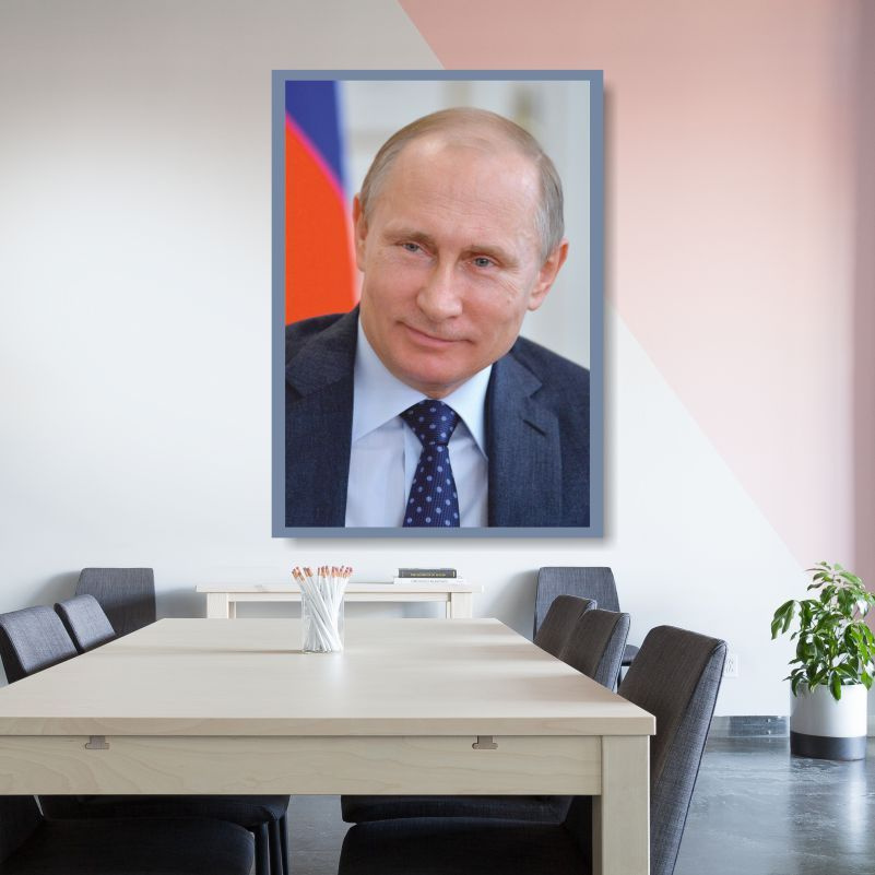 Постер для интерьера "Портрет Путина" 30 х 40 см. Плакат / картина на стену для кухни / спальни / дома #1