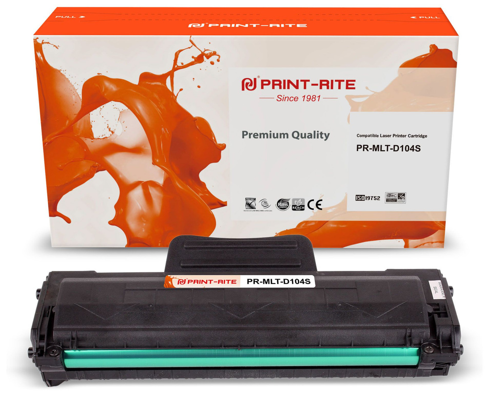 Print-Rite PR-MLT-D104S картридж лазерный (Samsung MLT-D104S - SU748A) черный 1500 стр  #1