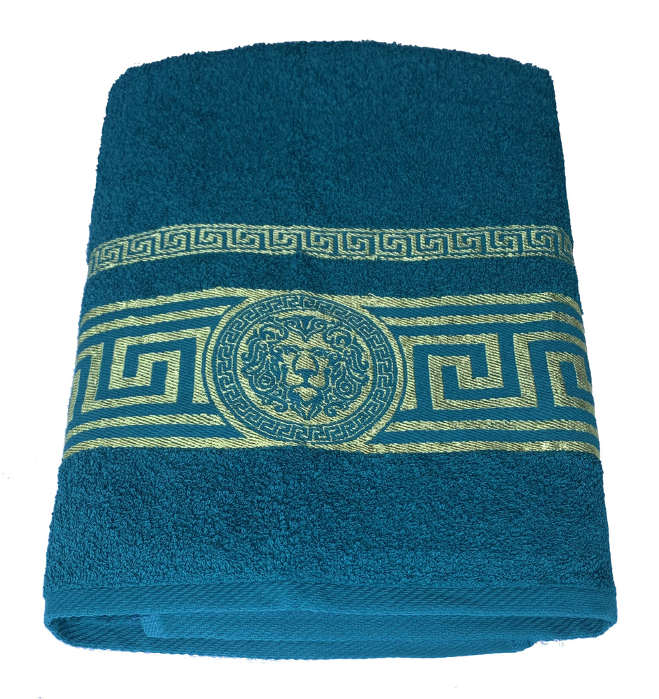 Вышневолоцкий текстиль Полотенце для ванной, Хлопок, 70x130 см, фиолетовый  #1