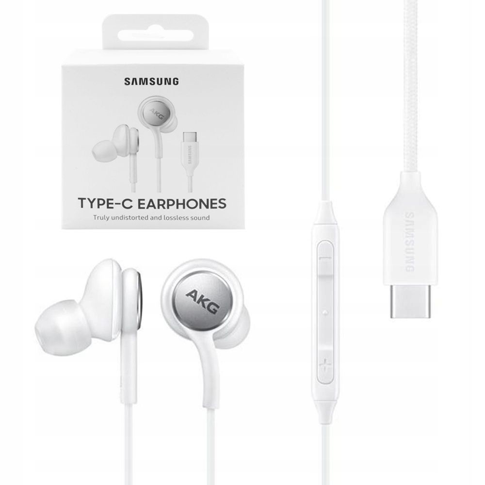 Проводные наушники Samsung Type-C Earphones Sound by AKG, Белые EO-IC100  (EO-IC100BWEGRU)