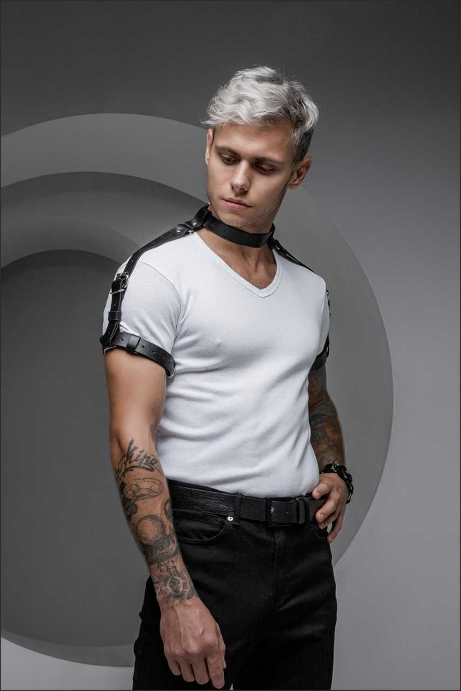 Портупея мужская на одежду или рубашку "GERKULES" men's Style из ремней ...