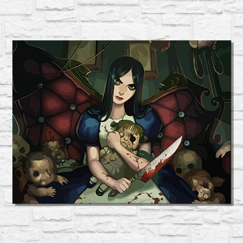 Картина по номерам на холсте игра Alice Madness Returns (PS, PC, XBOX  SWITCH) - 11538 Г 30x40 - купить с доставкой по выгодным ценам в  интернет-магазине OZON (812322343)