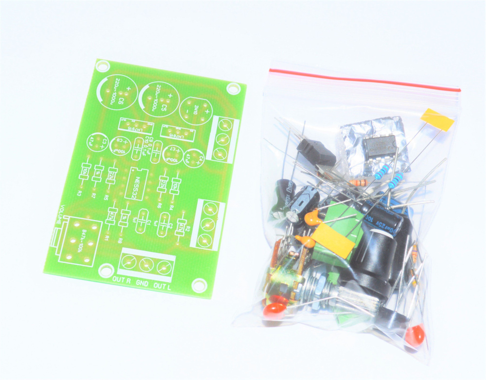 Предварительный стерео усилитель NE5532 Конструктор - купить с ...