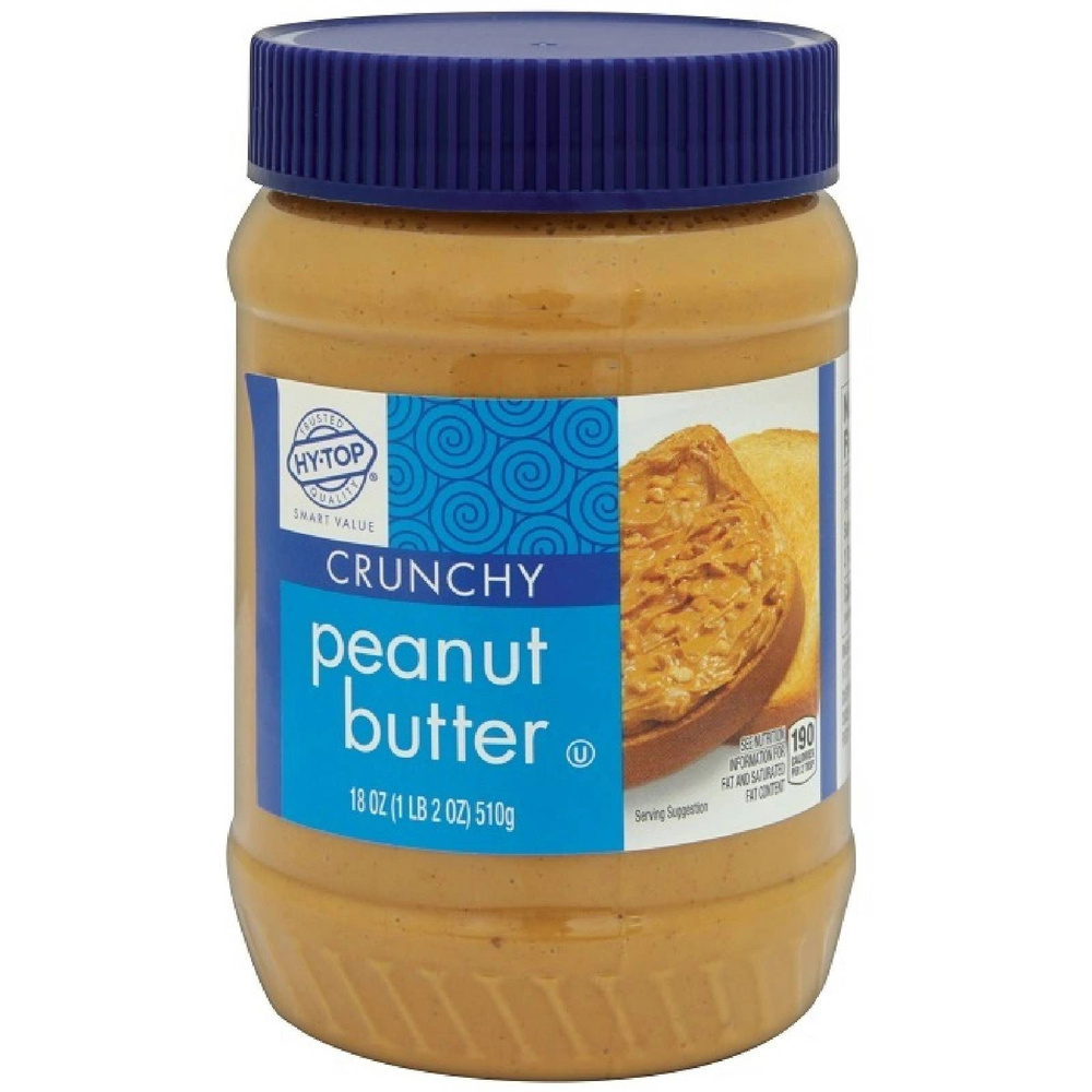 Паста арахисовая Hy-Top Peanut Butter хрустящая, 510г, 2 шт. #1