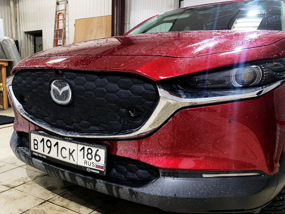 Утеплитель радиатора и бампера для MAZDA CX-30 МАЗДА (2019-н.в.) с Парктрониками  #1