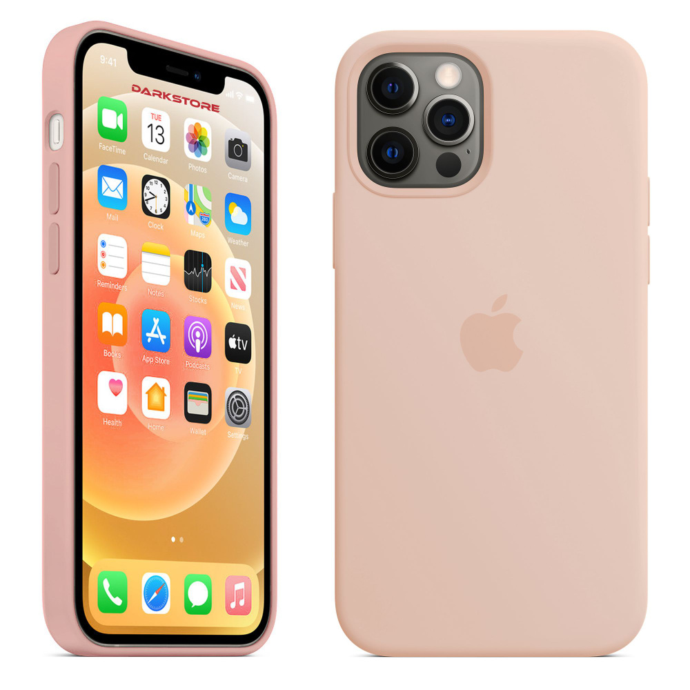 Силиконовый чехол Apple с Soft-touch покрытием на iPhone 12 / 12 Pro /  Apple Silicone Case с бархатным покрытием внутри, Пудровый (Rose Gold) -  купить с доставкой по выгодным ценам в интернет-магазине OZON (831023182)