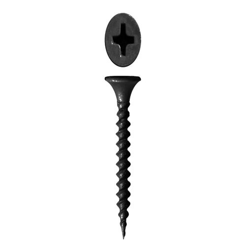 Саморез гипсокартон/металл 3.5х25 черный screw-GM-25-sht Крепдил  #1