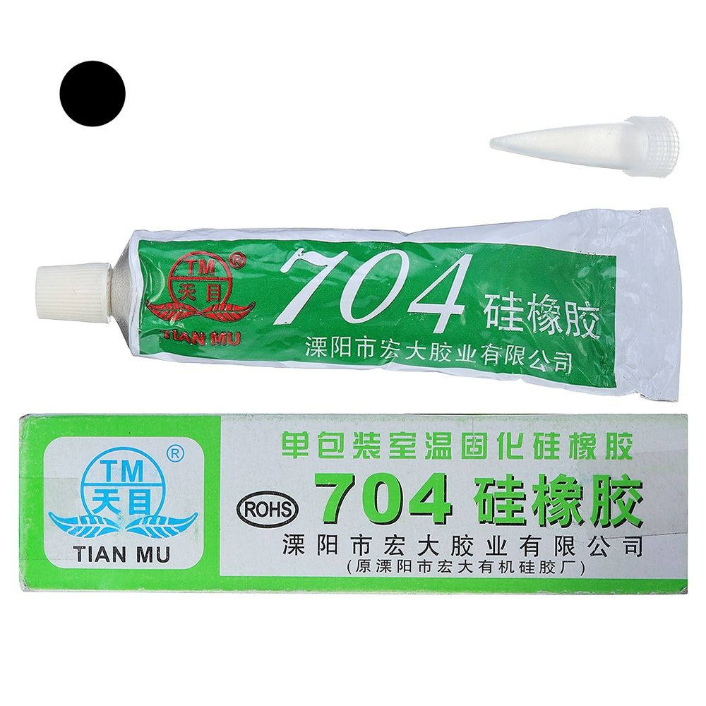 Компаунд высокотемпературный силиконовый (каучук) TIAN MU 704 (черный)  #1
