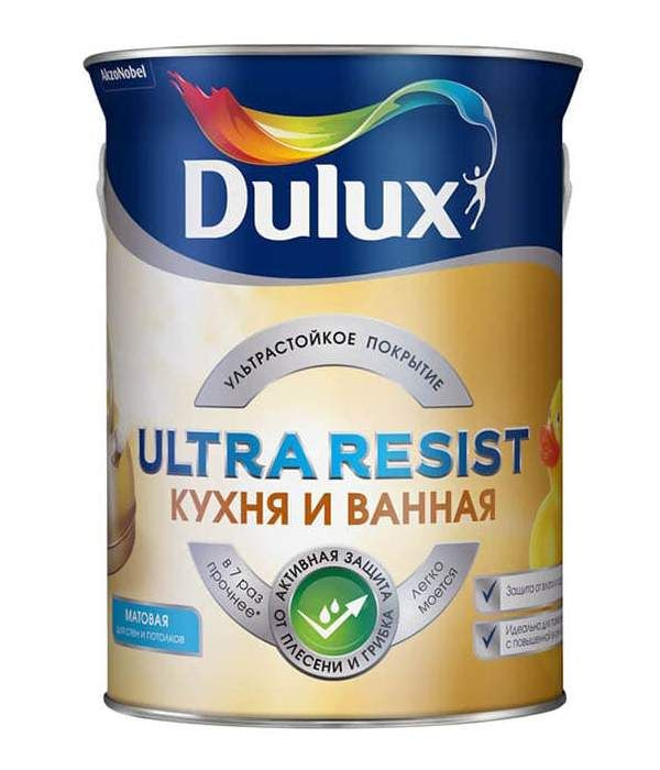 Dulux ultra resist кухня и ванная матовая