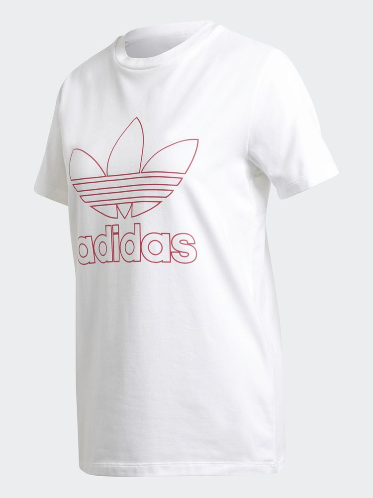 Ladies adidas trefoil t shirt online