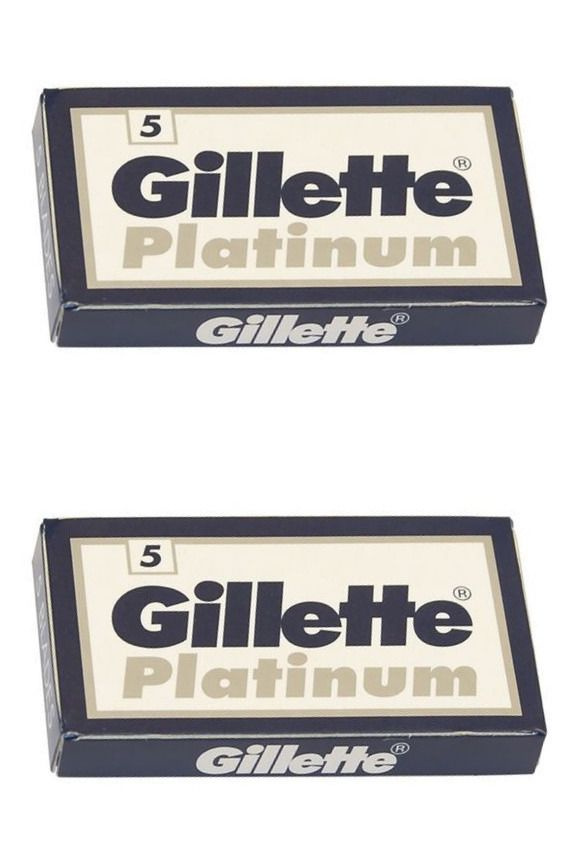 Gillette Сменные лезвия для бритвы Platinum, 5 шт, 2 упаковки - купить ...