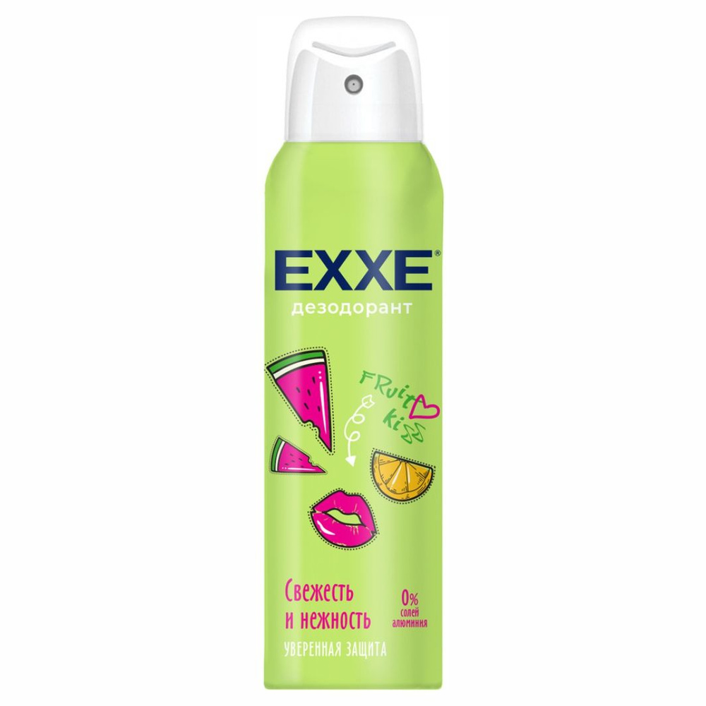 EXXE Дезодорант женский Свежесть и нежность Fruit kiss 150мл (спрей ...