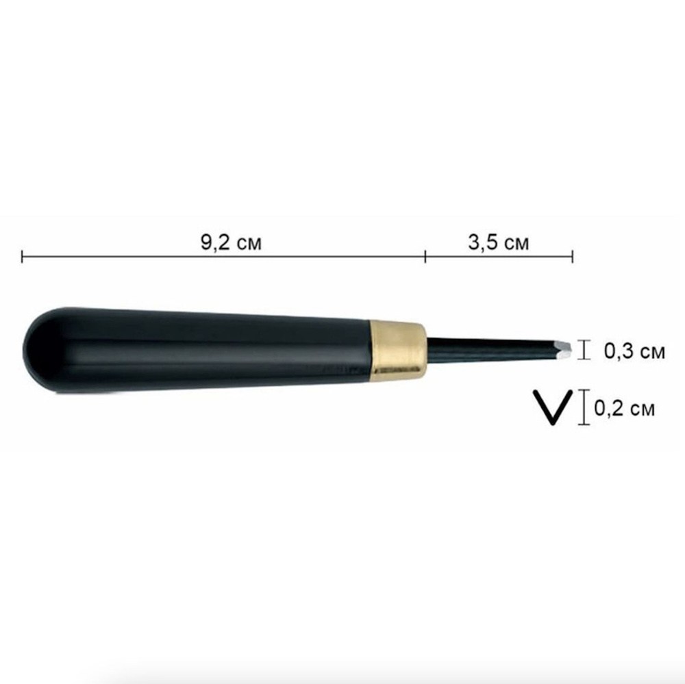 Резец ученический (без заточки) по линолеуму RGM №301 с усиленной ручкой  - купить с доставкой по выгодным ценам в интернет-магазине OZON (732104342)