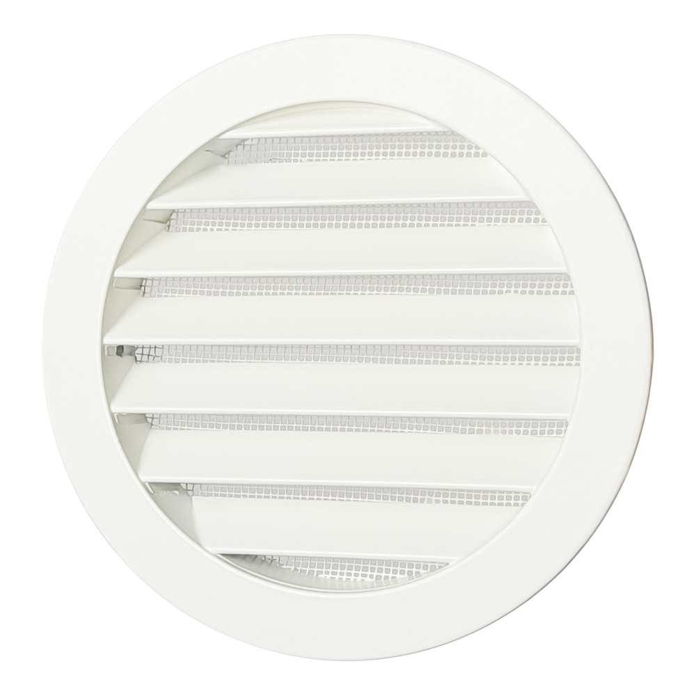 Решетка вентиляционная круглая D125 мм RAL9010 белый матовый - купить ...