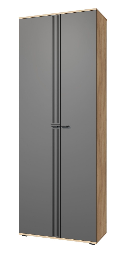Шкаф распашной Compass Шкаф для одежды Эмилия ЭЛ-13_графит/дуб крафт ...
