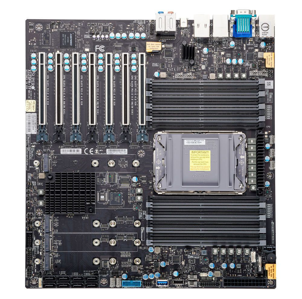 Материнская плата MBD-X12SPA-TF-B LGA4189, C621A, 16*DDR4(3200), 4*M.2, 7*PCIE, 10Glan, Glan, IPMI lan, #1